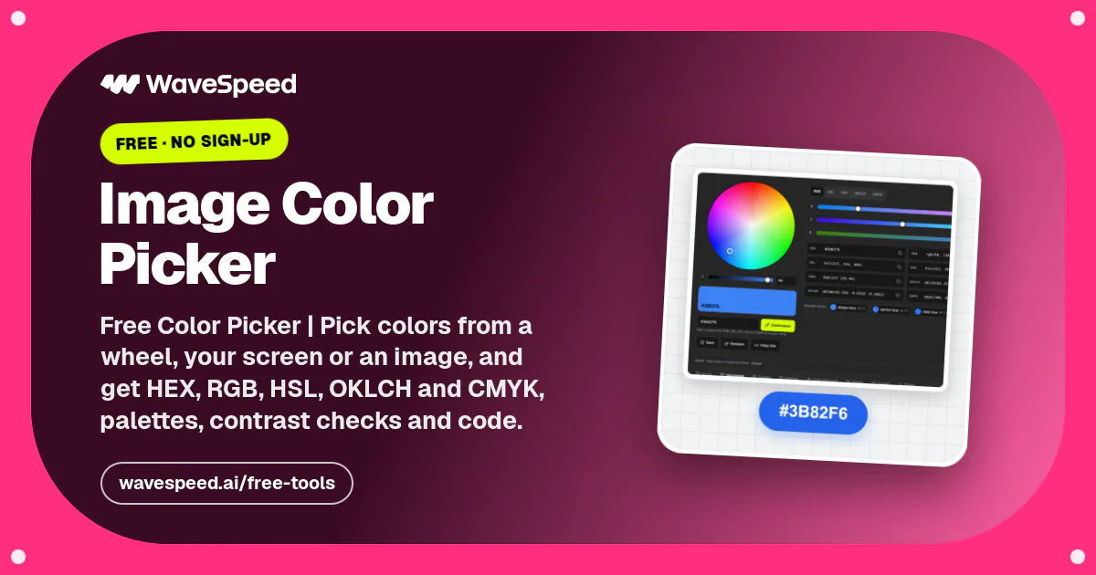 Image Color Picker – Get HEX & RGB from a Photo | WaveSpeed AI