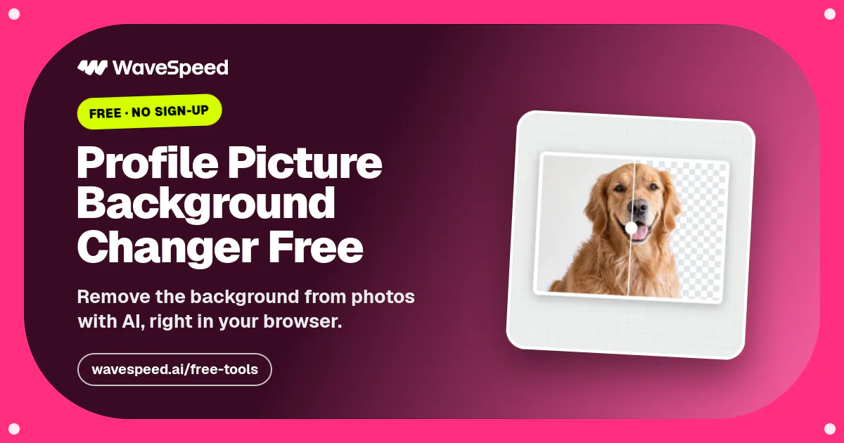 Profile Picture Background Changer Free | WaveSpeed AI