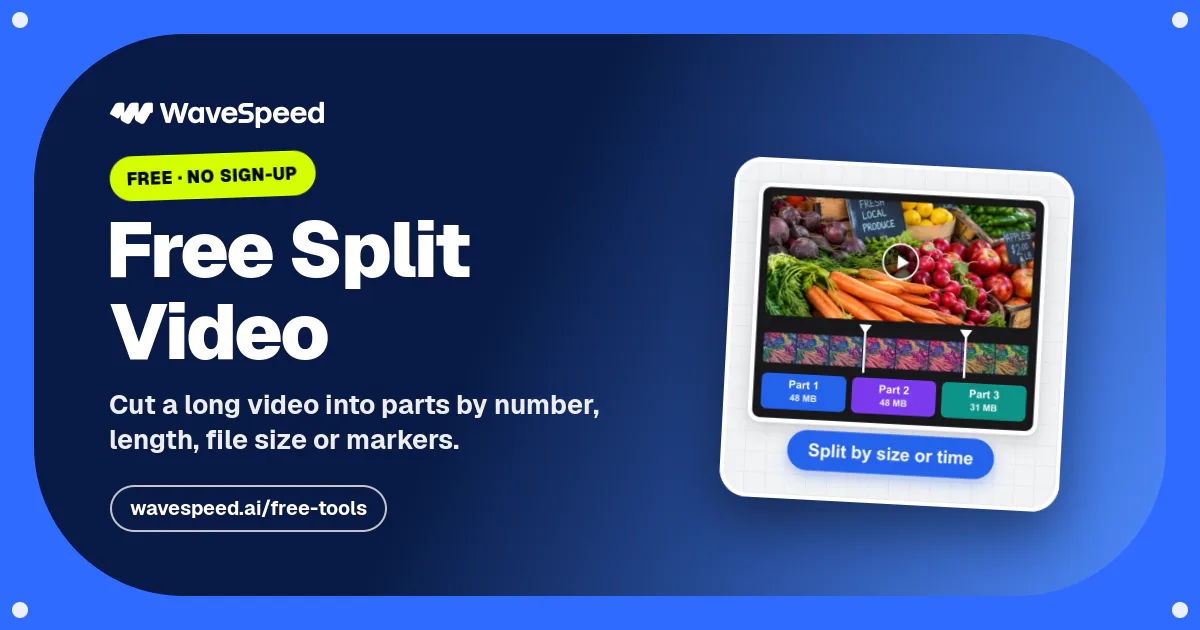 Team Split Generator Split Video Free – Cut a Long Video into Parts Online | WaveSpeed AI