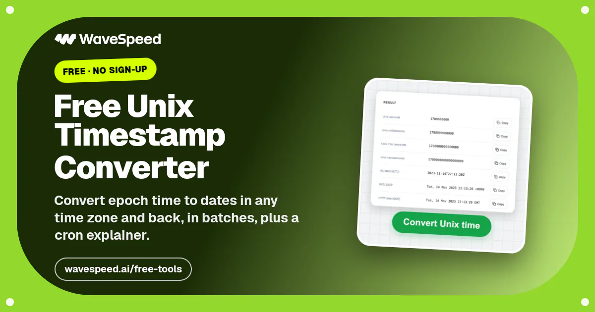Unix Timestamp Converter – Epoch to Date in Any Time Zone, Free ...