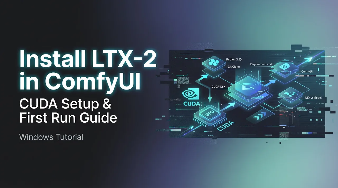 Windows版ComfyUIでLTX-2をインストール:CUDA セットアップと初回実行ガイド