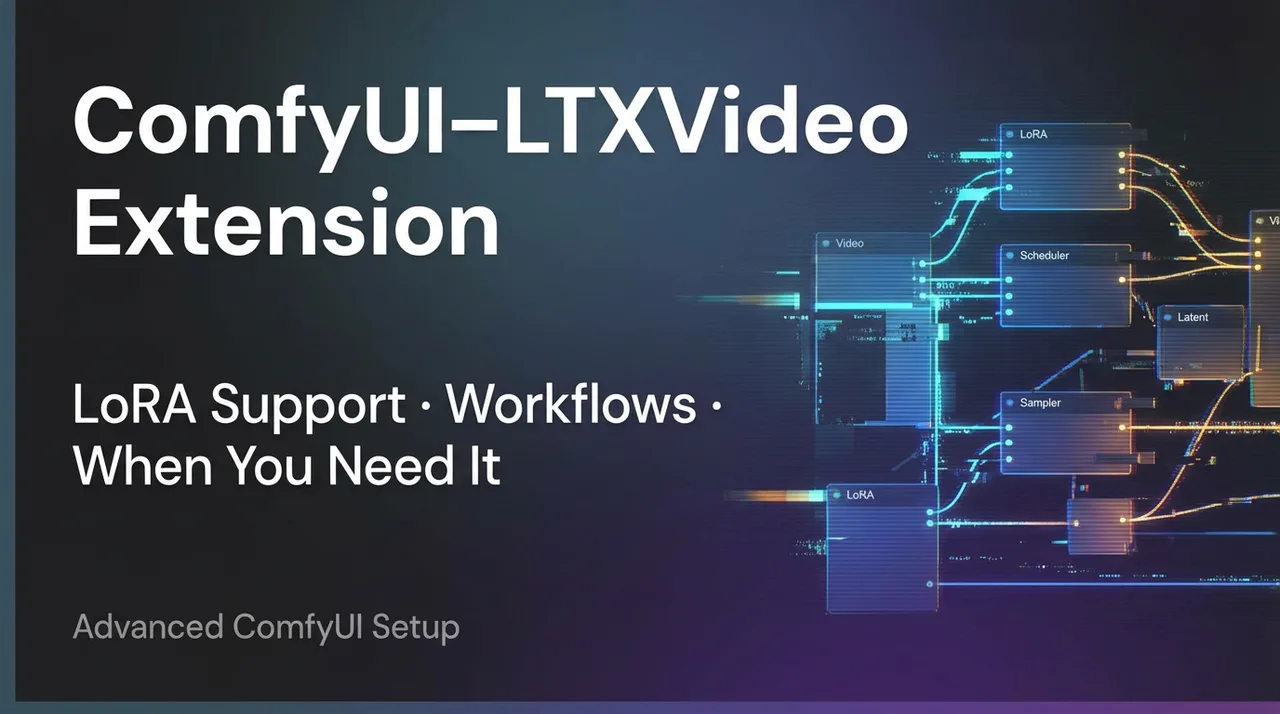 ComfyUI-LTXVideo拡張機能: LoRAサポート、ワークフロー、そして必要な時