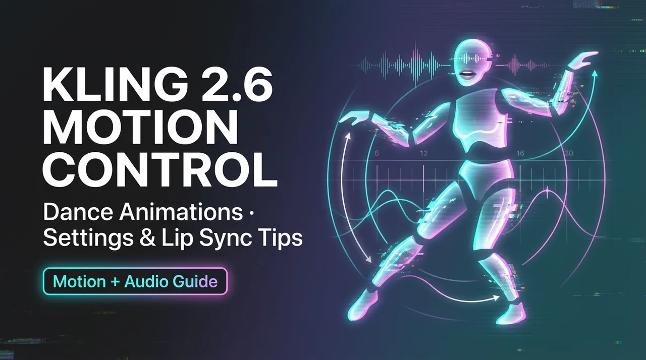 Kling 2.6モーションコントロールでダンスアニメーション：設定とリップシンク Tips