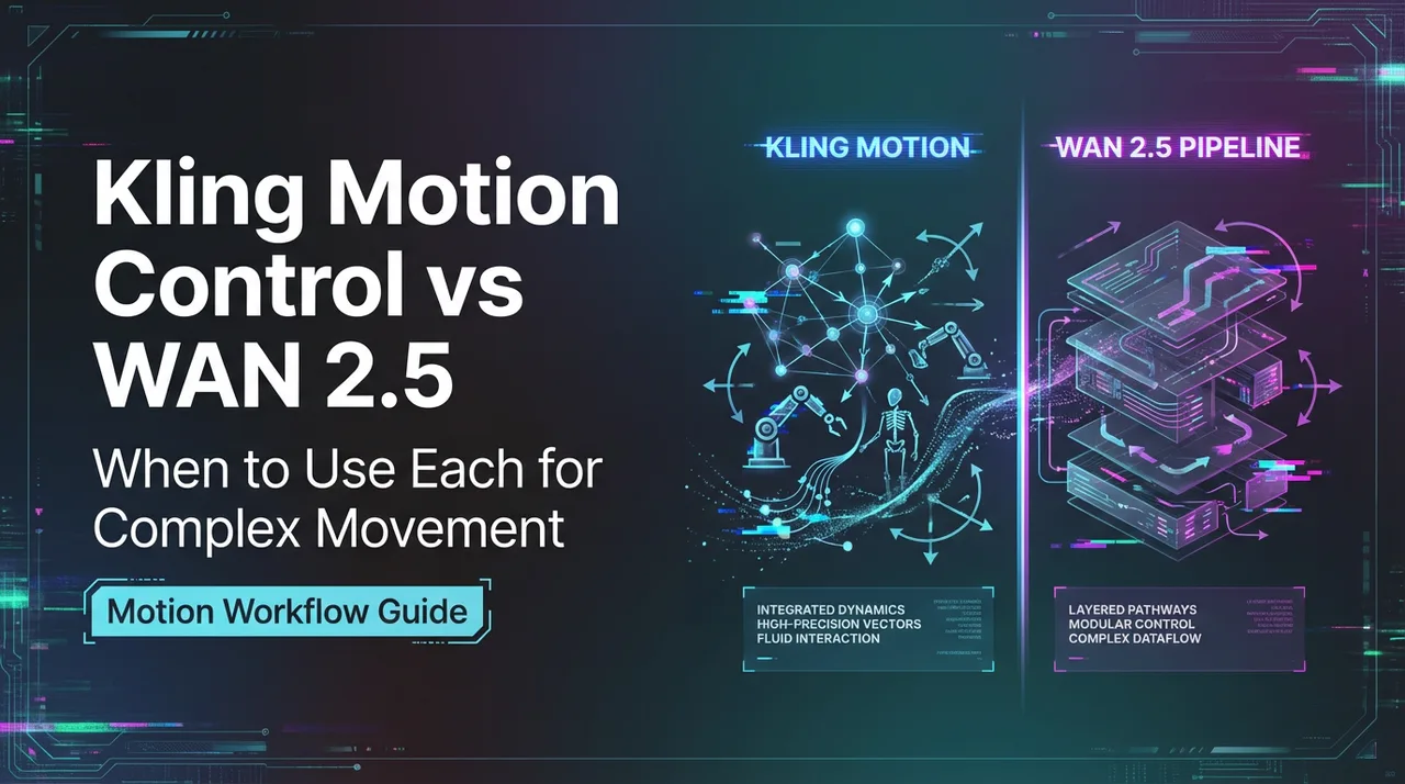 Kling Motion Control vs WAN 2.5: Wann man jedes Modell für komplexe Bewegungen nutzt