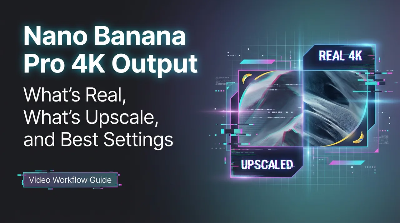Nano Banana Pro 4K-Ausgabe: Was ist real, was ist hochskaliert und beste Einstellungen