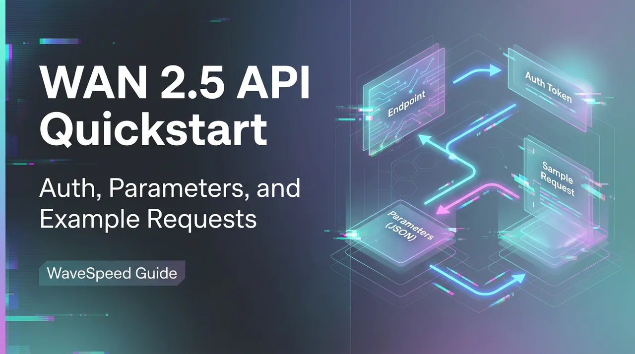 WAN 2.5 API Quickstart, WaveSpeed에 출시: 인증, 매개변수 및 예제 요청