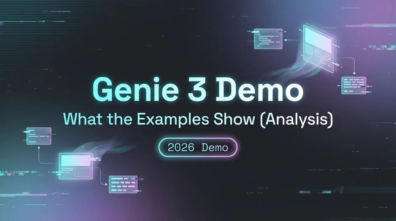 Genie 3デモ分析：例から見える機能と限界