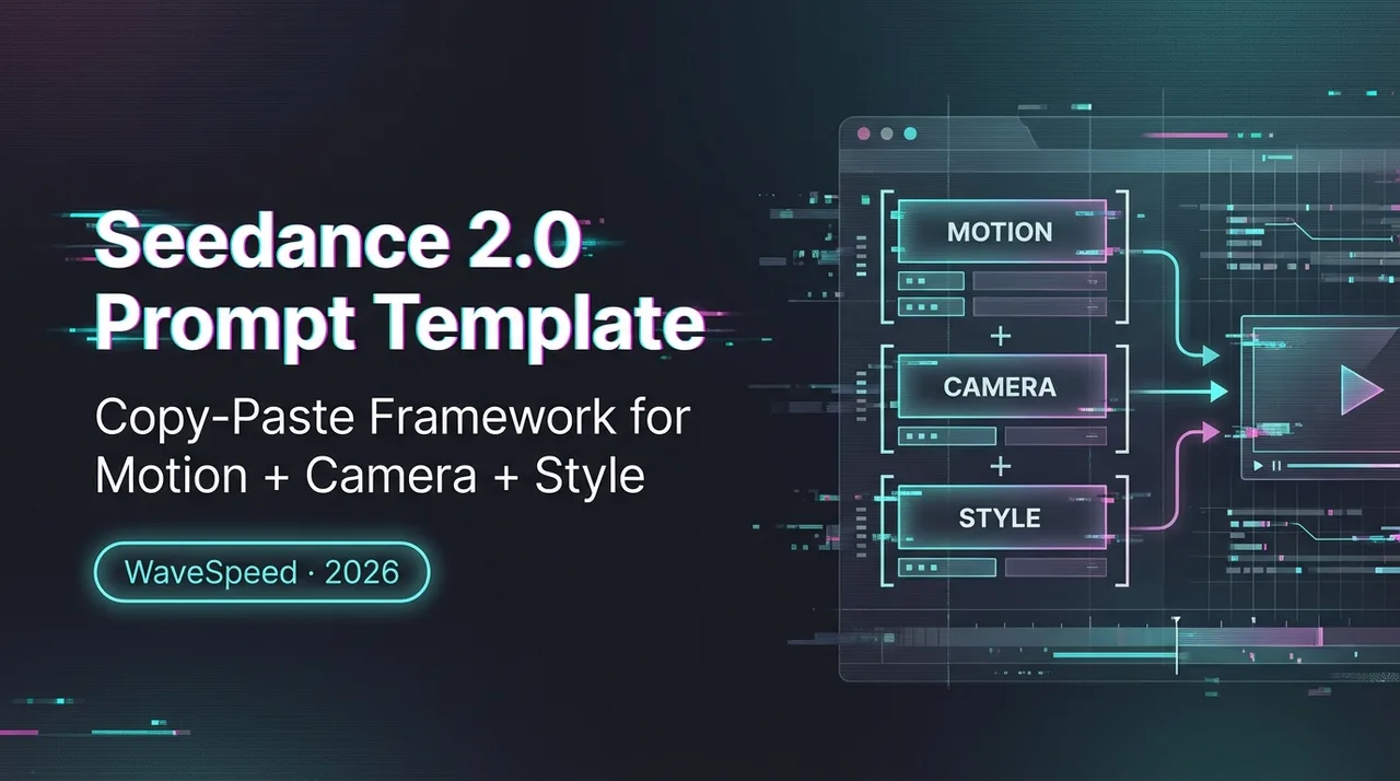 Seedance 2.0プロンプトテンプレート：モーション・カメラ・スタイルのコピペフレームワーク