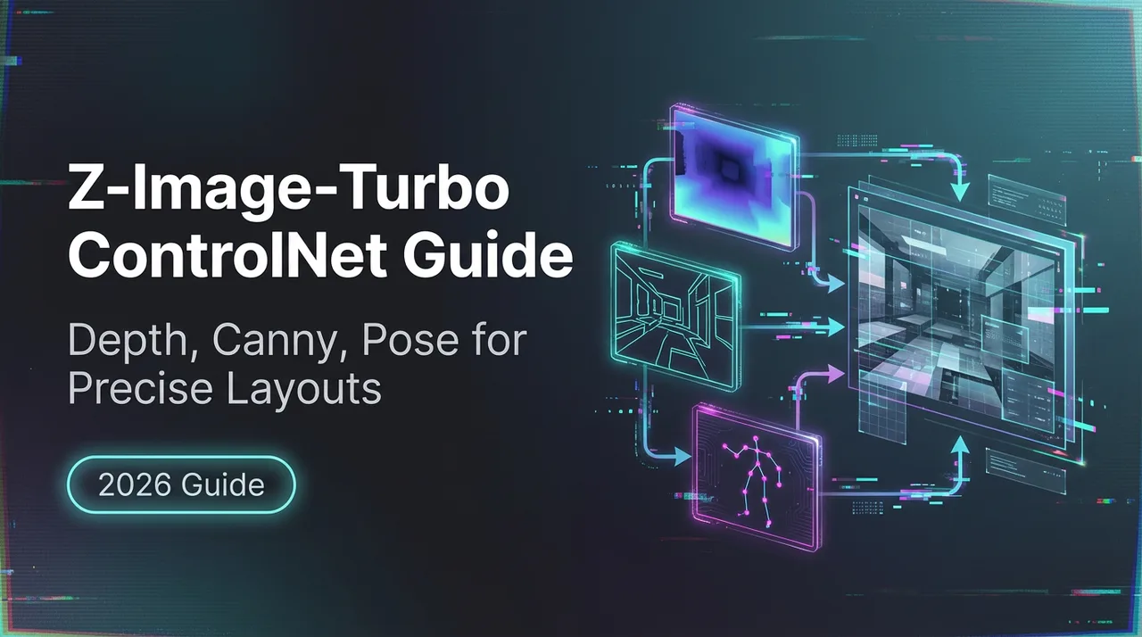 Z-Image-Turbo ControlNet Leitfaden: Tiefe, Canny und Pose für präzise Layouts