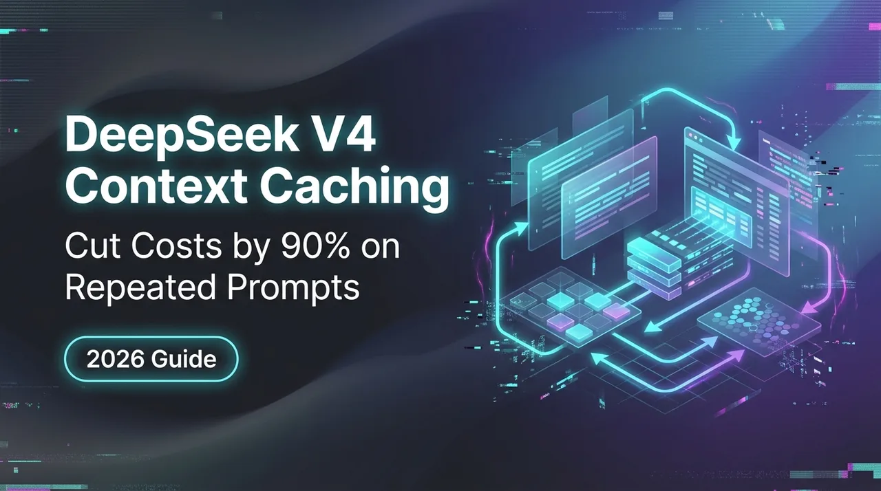 DeepSeek V4 컨텍스트 캐싱: 반복 프롬프트 비용 90% 절감