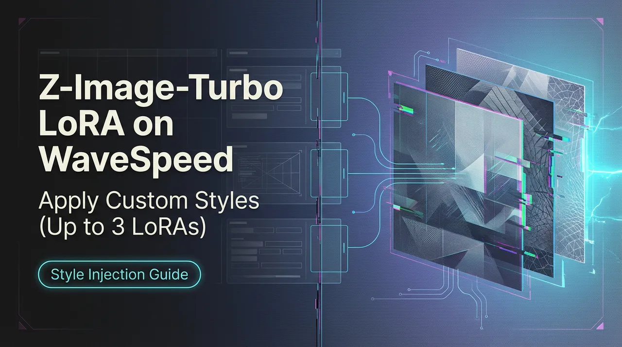 Z-Image-Turbo LoRA, WaveSpeed에서 커스텀 스타일 적용 (최대 3개 LoRA)