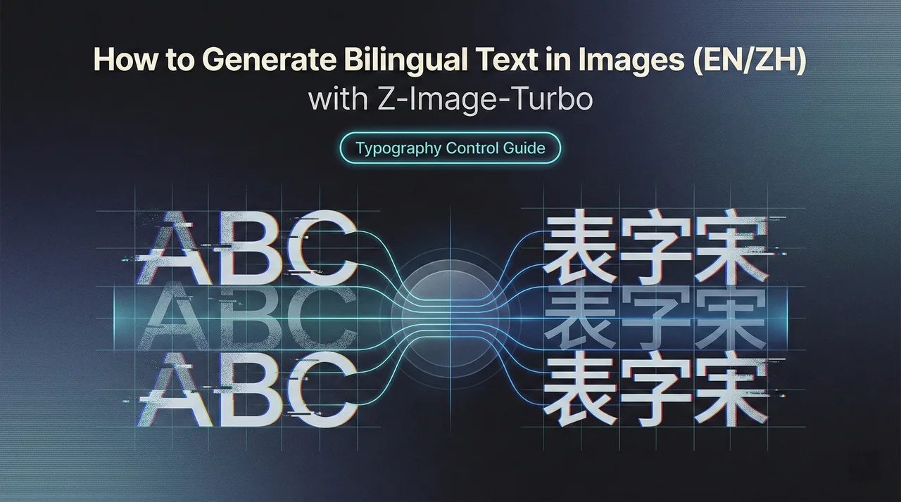 Z-Image-Turboで画像に英中バイリンガルテキストを生成する方法