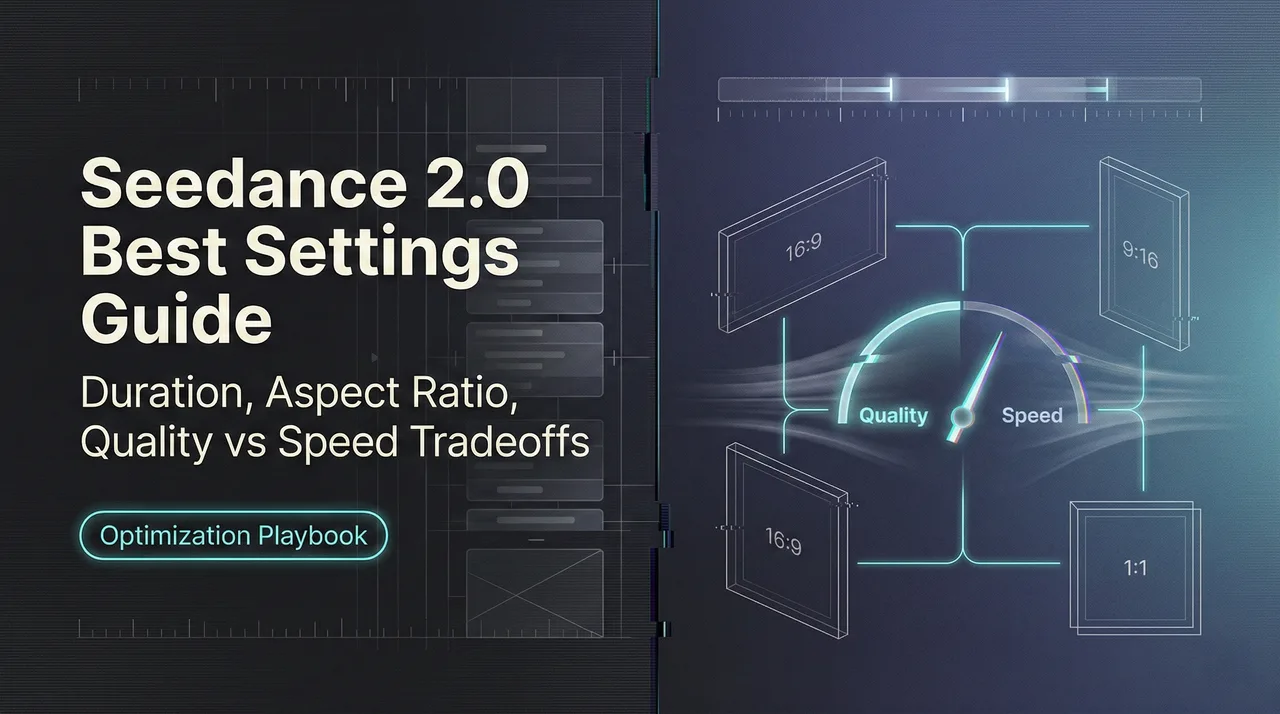 Guia de Melhores Configurações do Seedance 2.0: Duração, Proporção e Trade-offs entre Qualidade e Velocidade