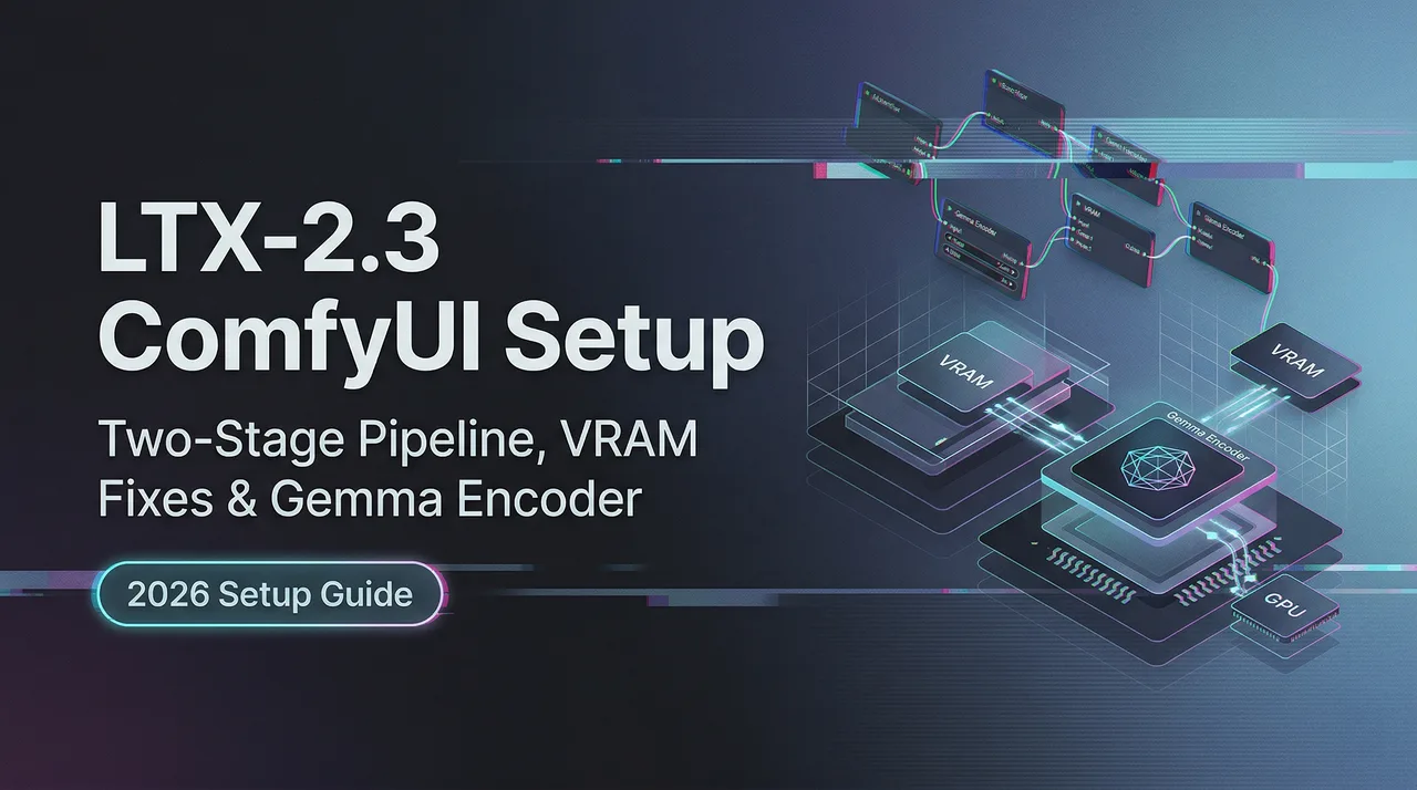 Configuração do LTX-2.3 no ComfyUI: Pipeline em Dois Estágios, Correções de VRAM e Encoder Gemma