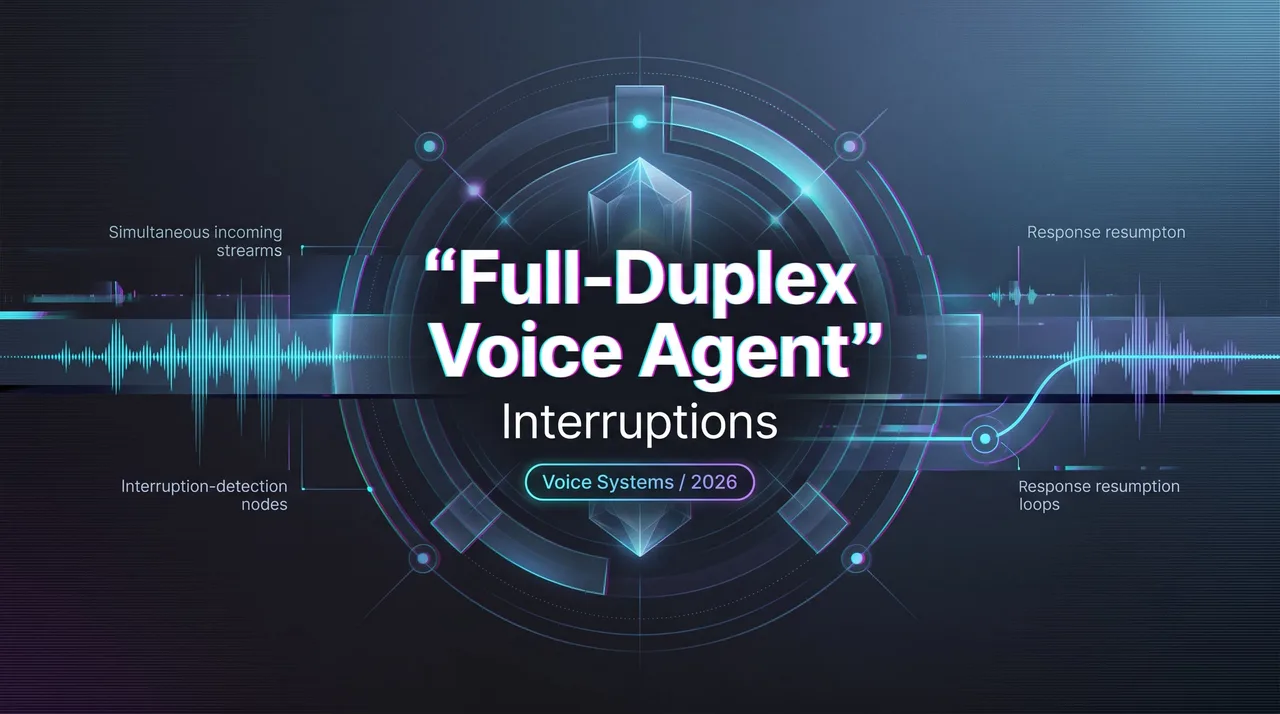 Full-Duplex Voice Agent Interruptions