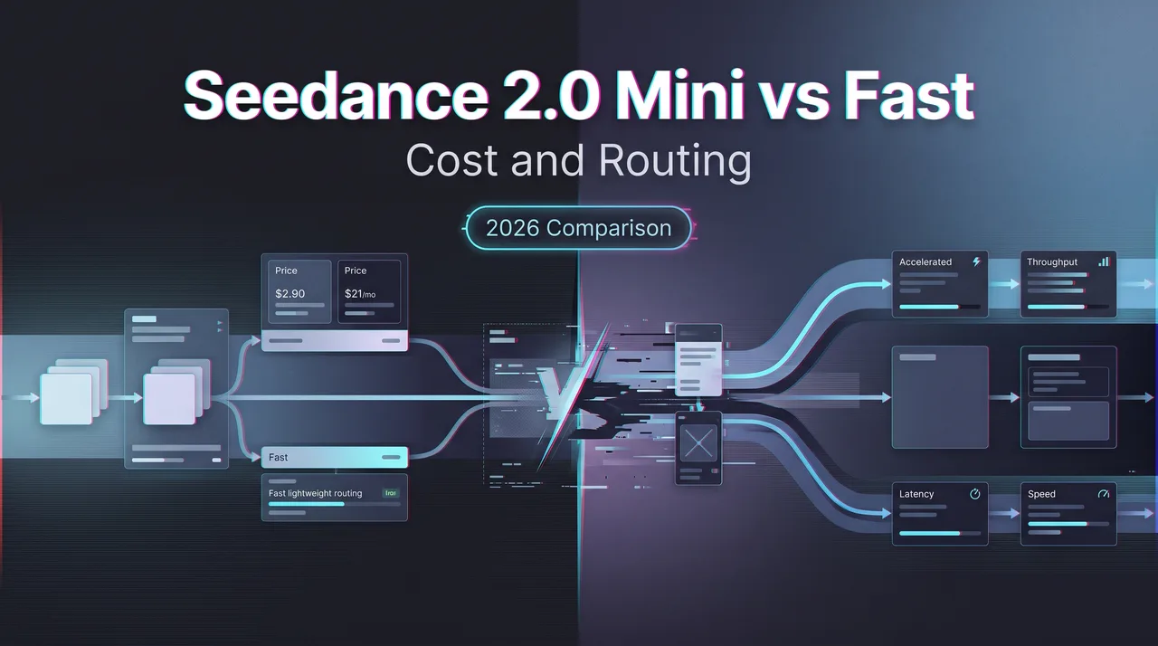 Seedance 2.0 Mini vs Fast: Cost and Routing