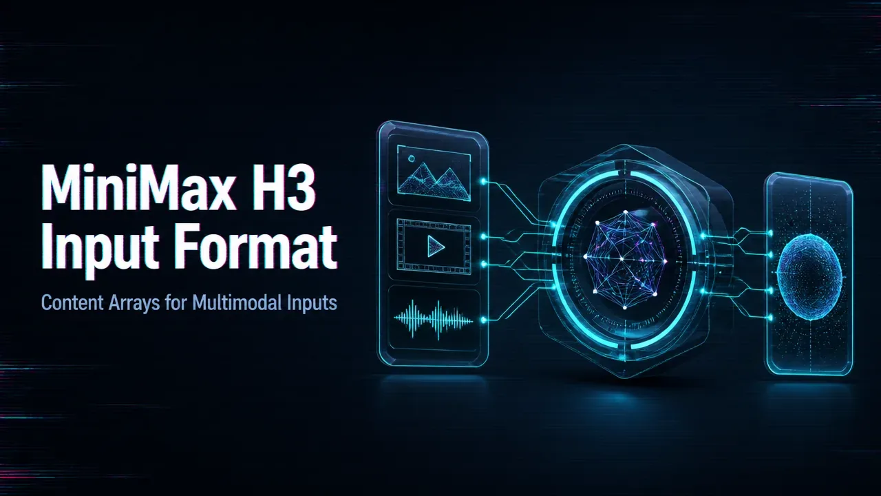 What Input Format Does the MiniMax H3 API Use for Multimodal Prompts?