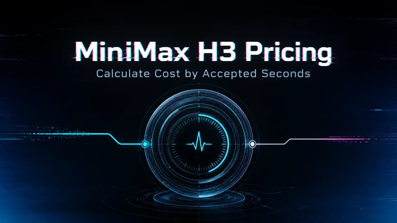 What Is MiniMax H3 API Pricing per Second?