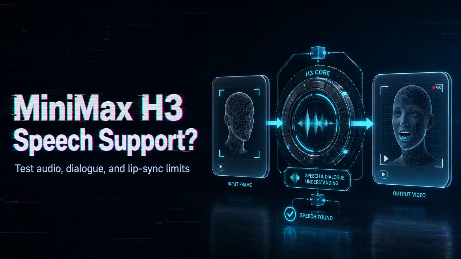 Does MiniMax H3 Support Dialogue or Speech in Generated Videos?