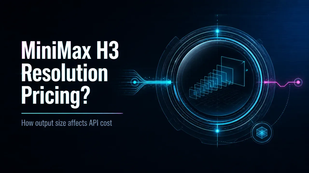 Does MiniMax H3 API Pricing Depend on Resolution?