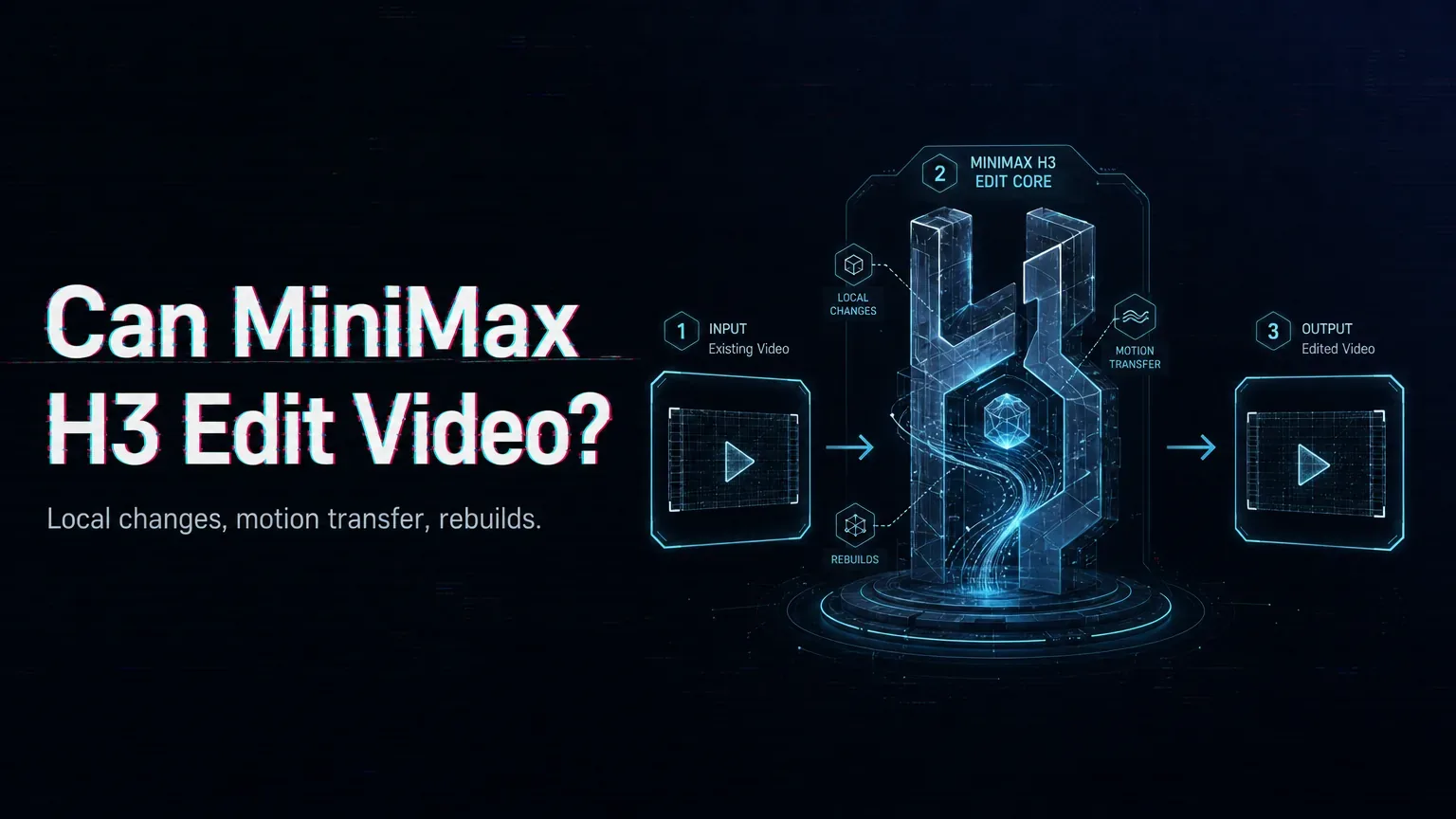Can MiniMax H3 Edit an Existing Video?