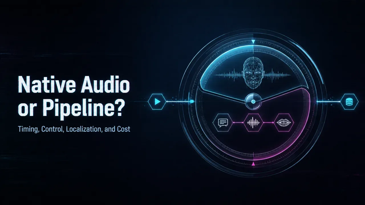 When Should I Use Native-Audio Video Generation Instead of a Separate TTS and Lip-Sync Pipeline?