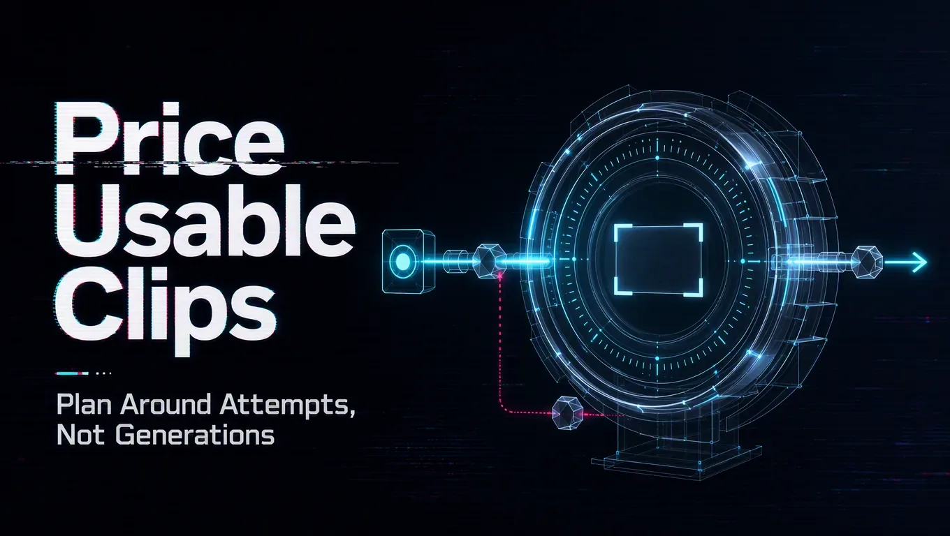 How Should an AI Video SaaS Price Plans When Several Generations Are Needed for One Usable Clip?