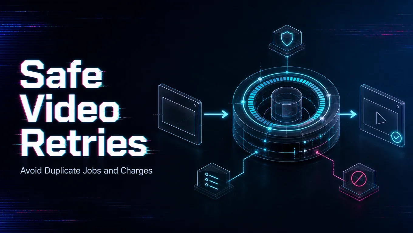 How Do I Retry a Long-Running Video Generation Job without Creating Duplicate Jobs or Charges?