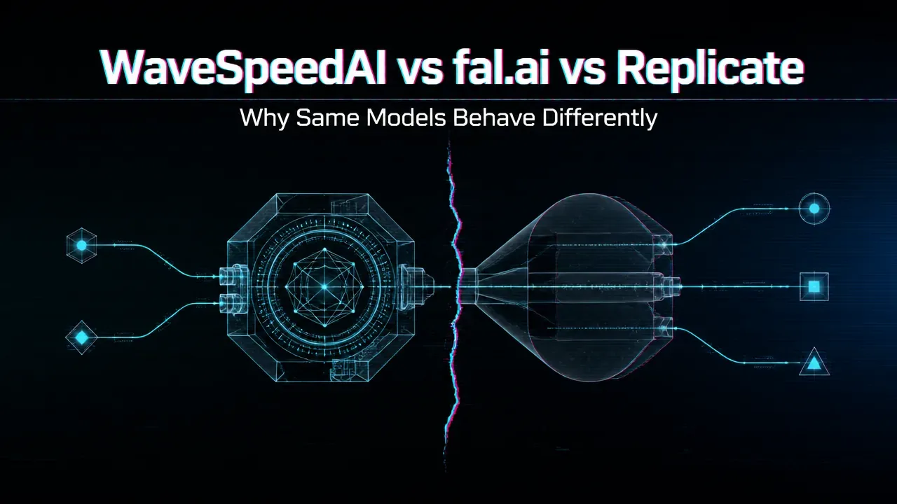 Why Can the Same AI Model Perform Differently on WaveSpeedAI, fal.ai, and Replicate?