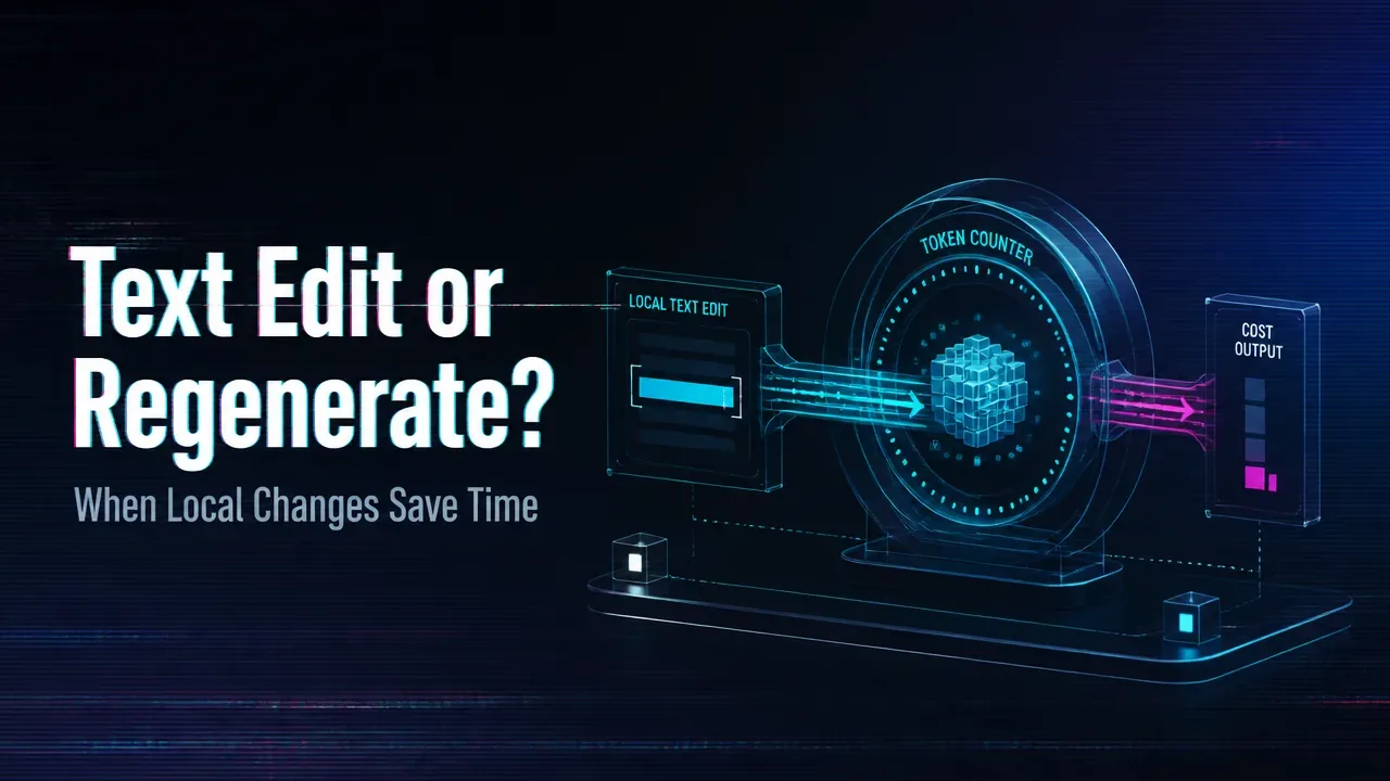 When Is Text-Based Video Editing More Efficient Than Regenerating a Clip from Scratch?
