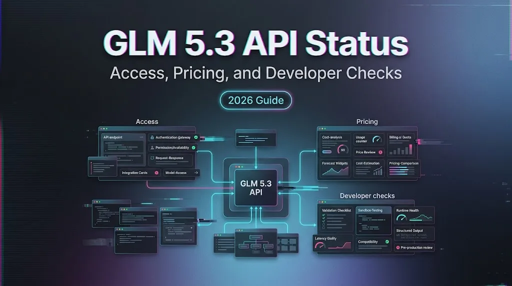 GLM 5.3 API Status: Access, Pricing, and Developer Checks