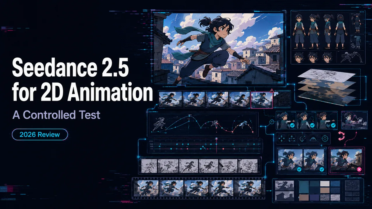 Seedance 2.5 for 2D Animation: A Controlled Test