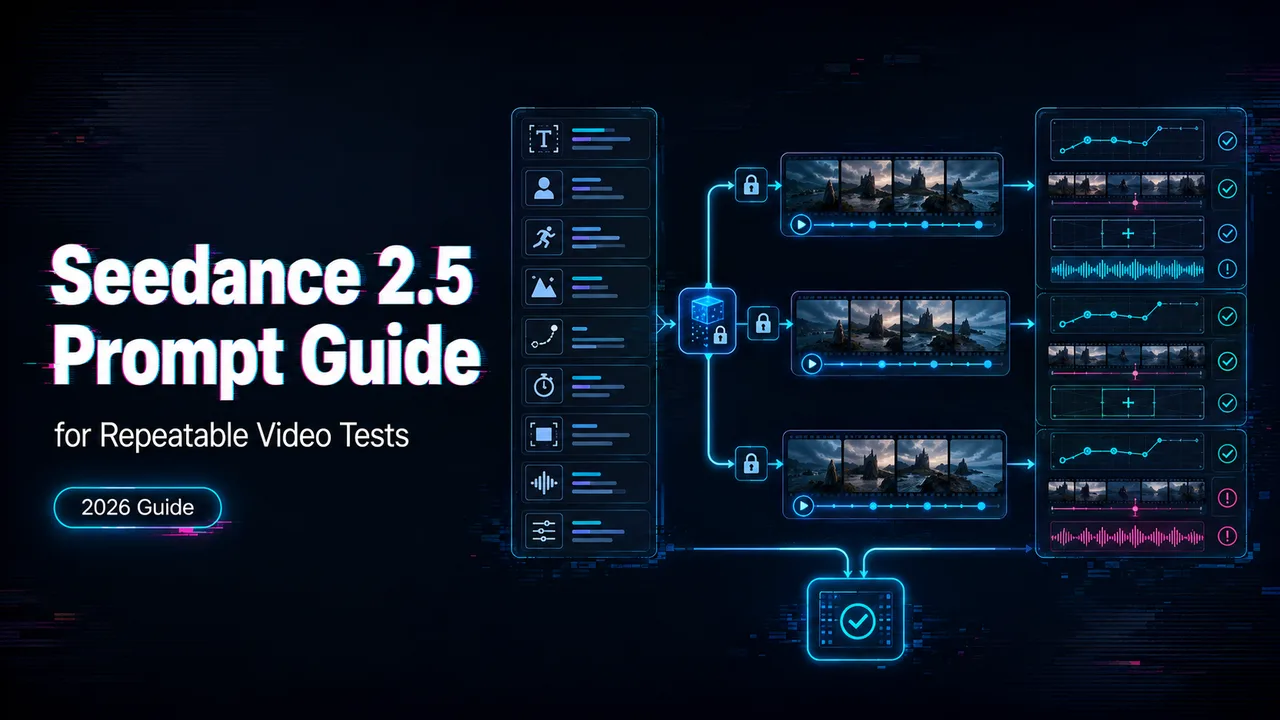 Seedance 2.5 Prompt Guide for Repeatable Video Tests