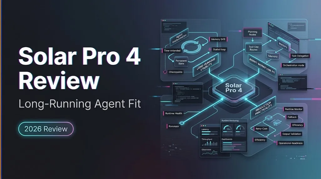 Solar Pro 4 Review: Long-Running Agent Fit