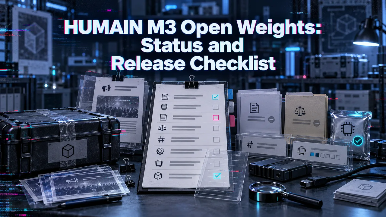 HUMAIN M3 Open Weights: Status and Release Checklist