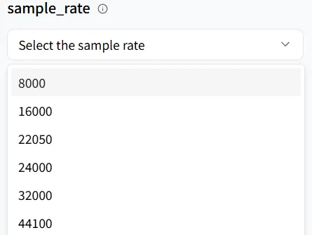 Sample Rate