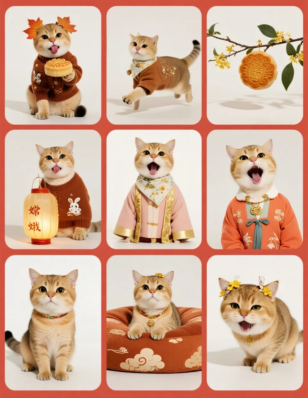 中秋节猫咪