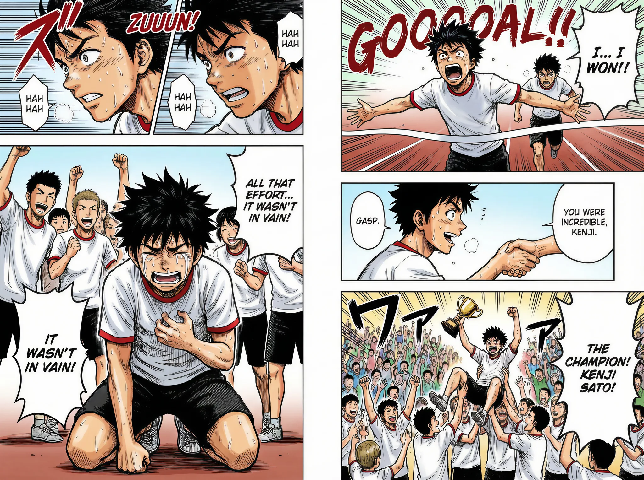 Ejemplo de manga coloreado