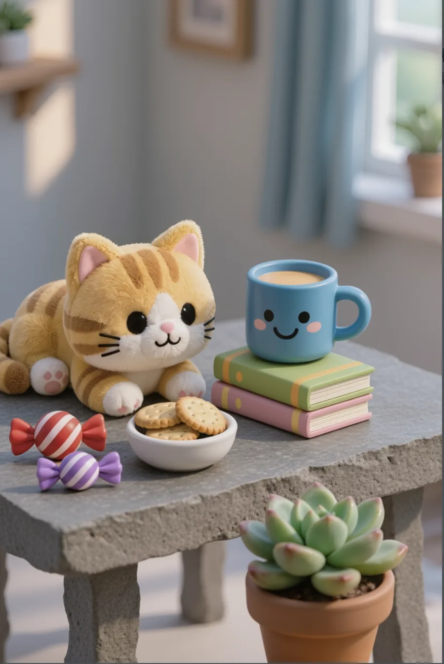 Imagen editada con mesa de piedra