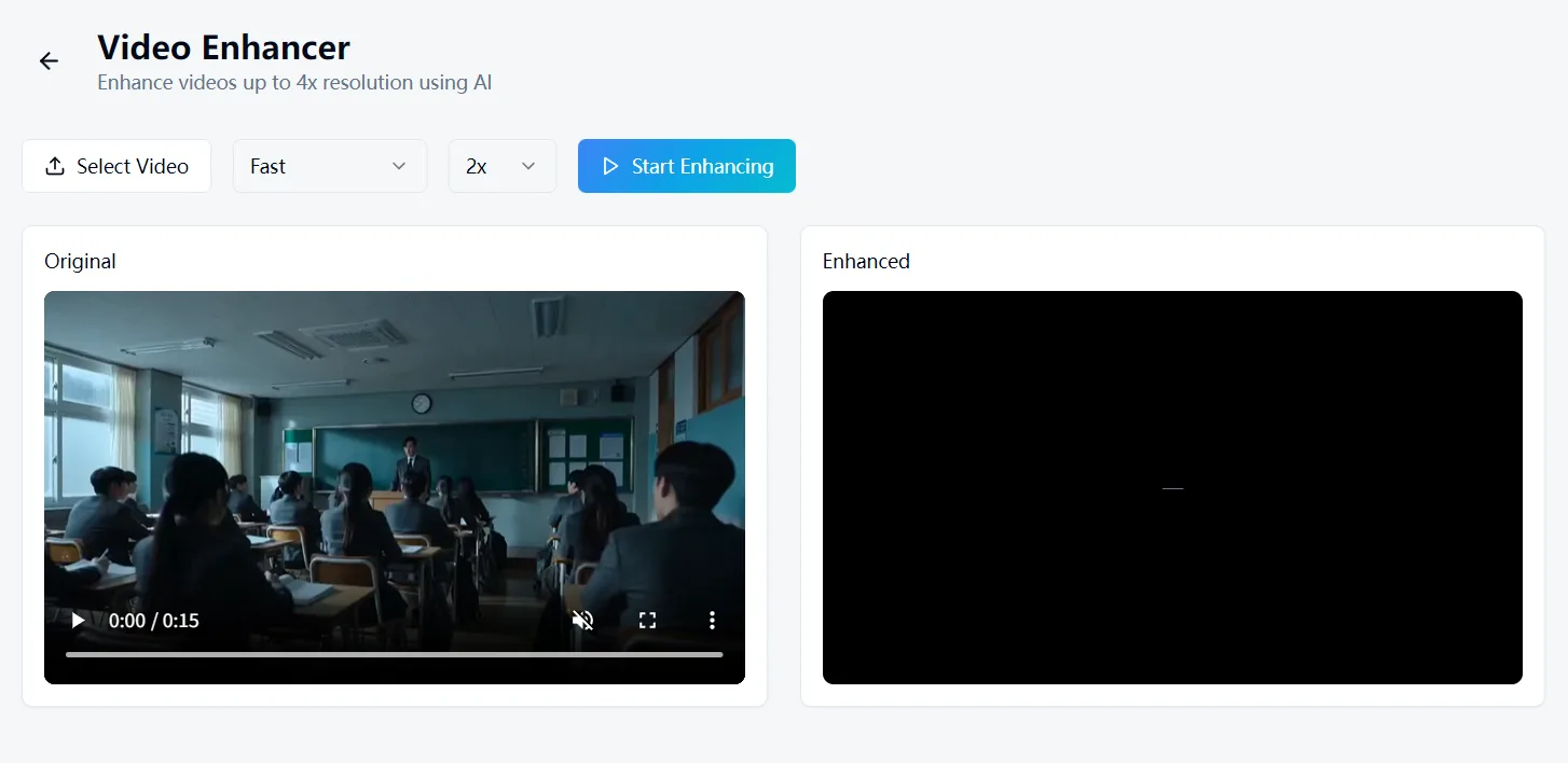 WaveSpeed Desktop Video Enhancer