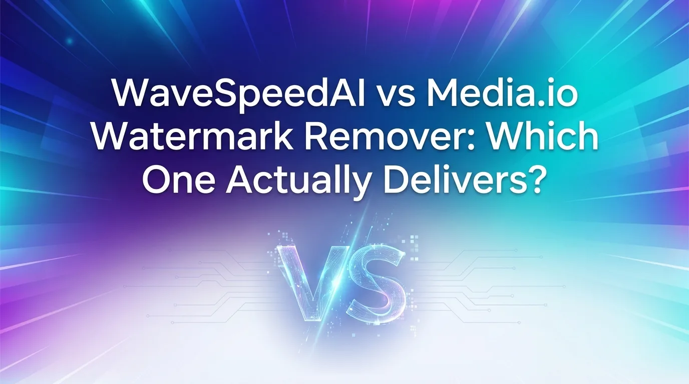 WaveSpeedAI vs Media.io Eliminador de Marcas de Agua: ¿Cuál Realmente Cumple?