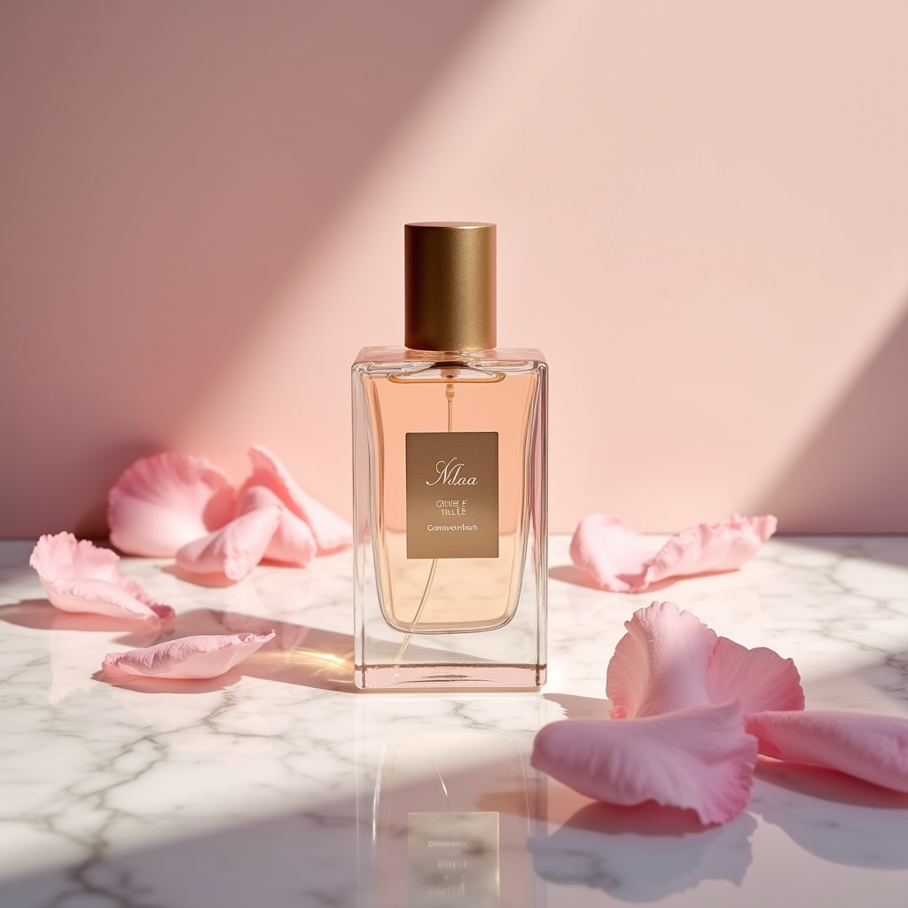 Architecture AI image generation - Modern glass and steel office building at golden hour, reflections in the facade