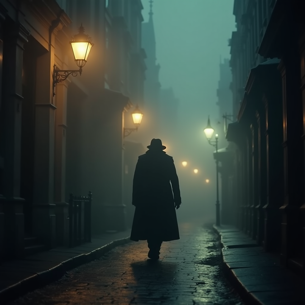 Cinematic AI video generation - Slow tracking shot through a neon-lit alley in a cyberpunk city, rain falling, r