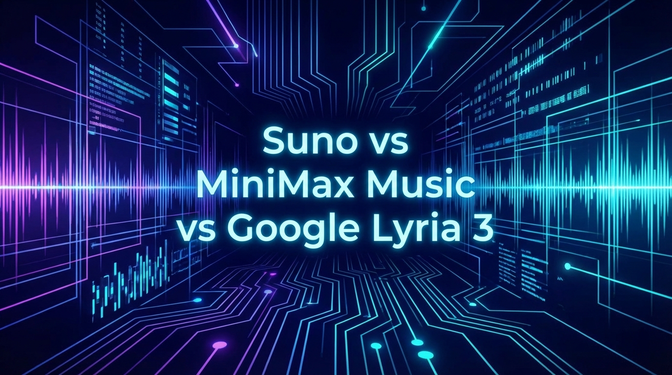 Suno vs MiniMax Music vs Google Lyria 3: AI Music Generation Compared