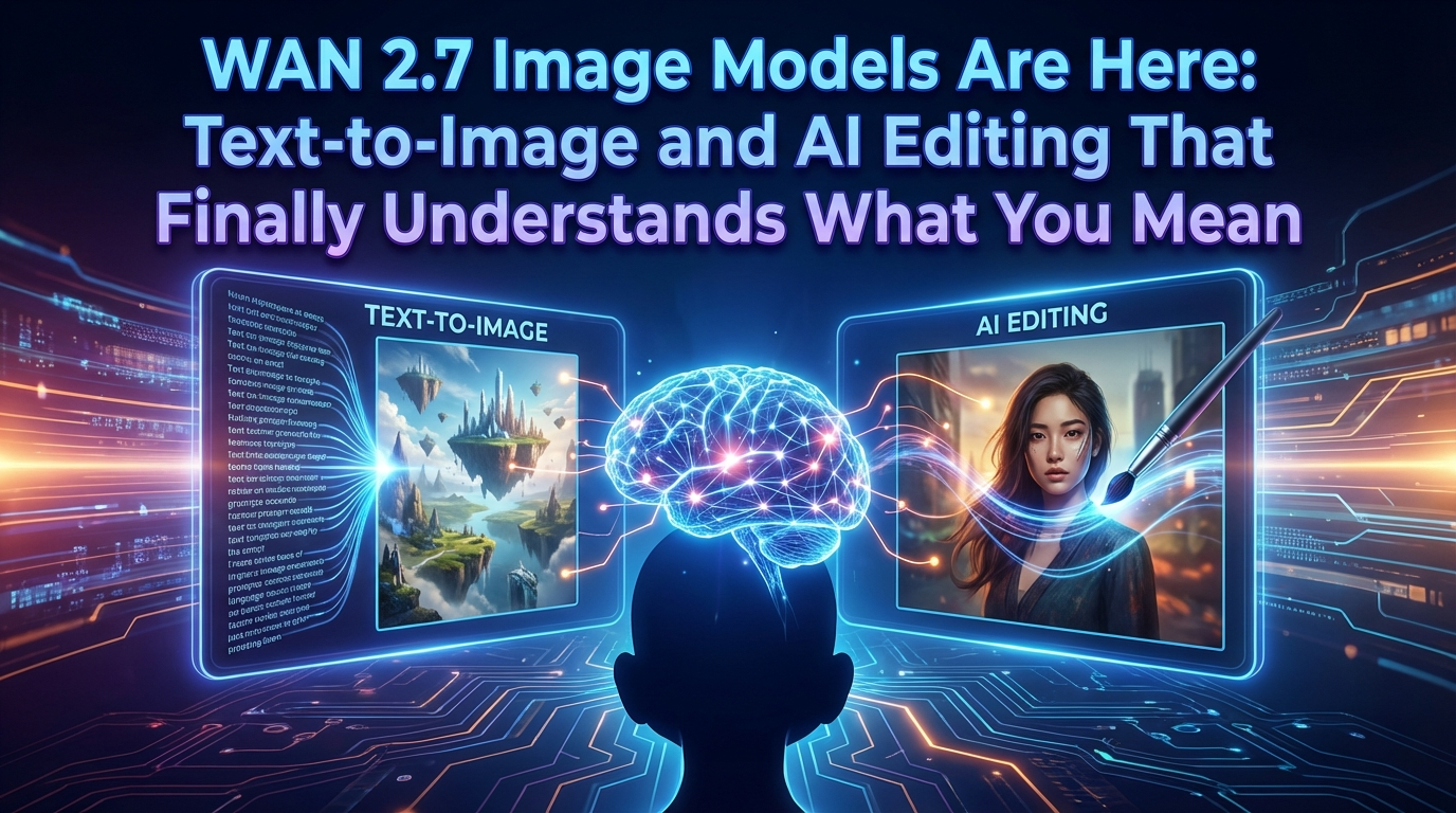 WAN 2.7 Image Models Are Here: Text-to-Image and AI Editing That Finally Understands What You Mean