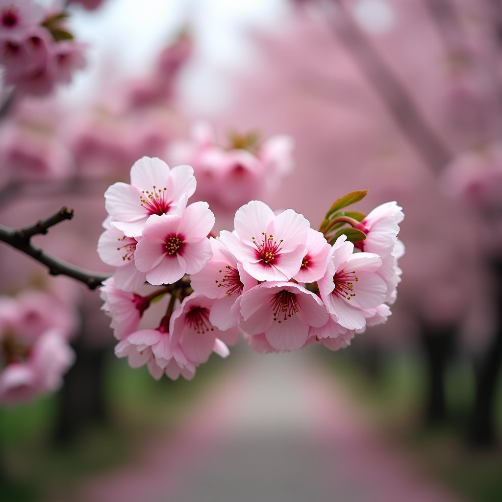 Portrait - Young woman turning to smile at camera, breeze catching her scarf, soft bokeh ba