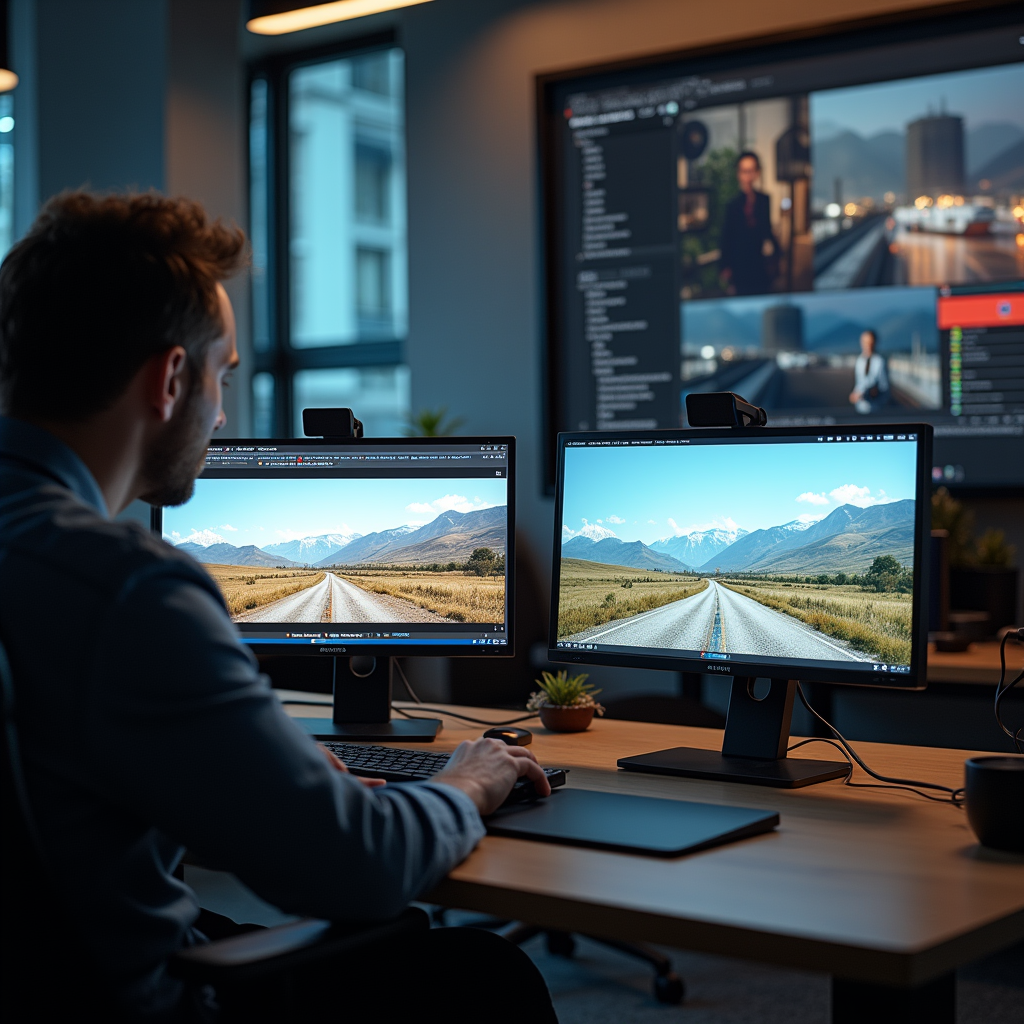 Dance - Dancer performing a graceful pirouette, flowing dress creating motion trails, sp