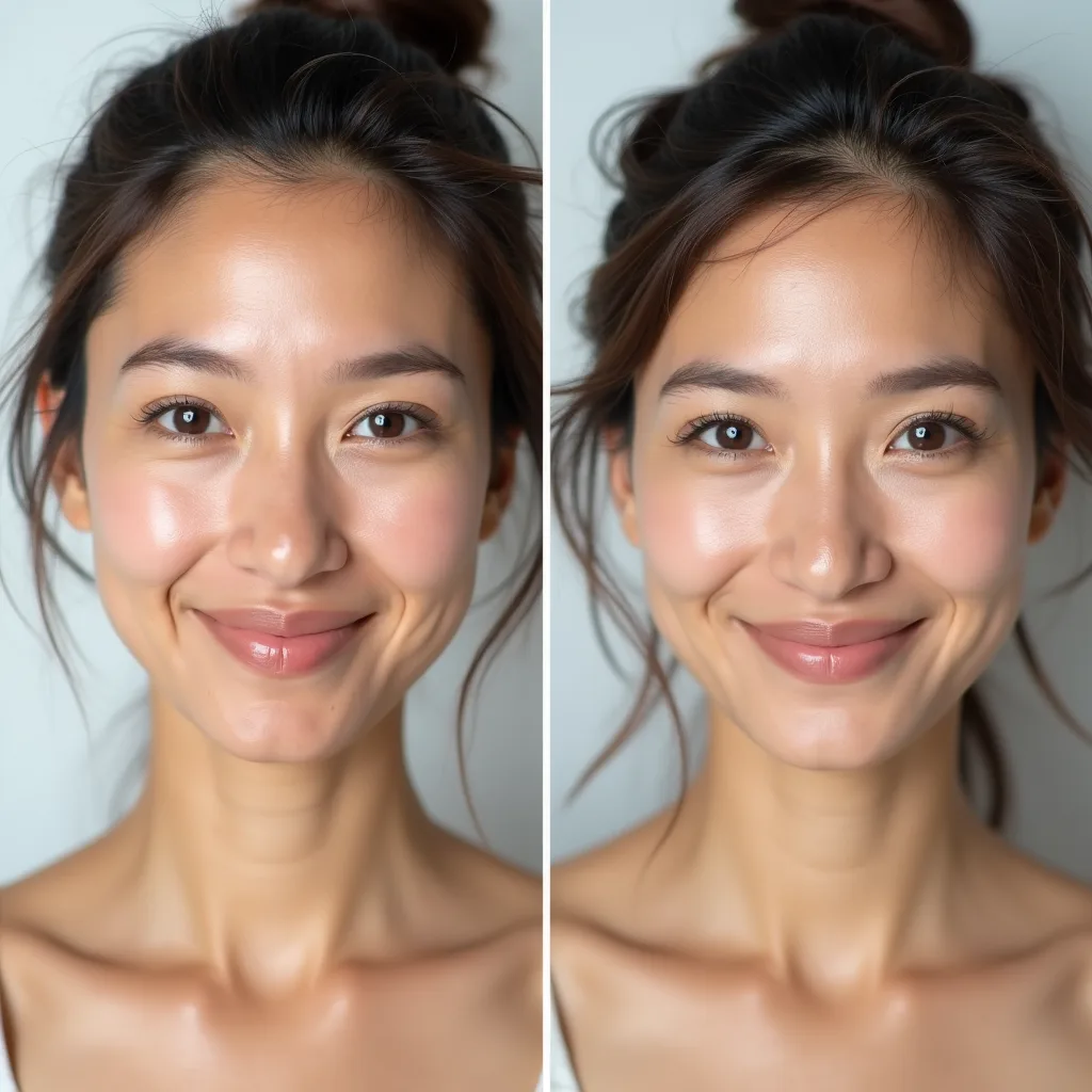 Natural, Identity-Preserving Results - The model maintains facial identity throughout the transformation. Eyes, bone st