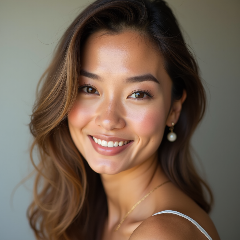 Artistic - Artistic beauty style with enhanced features and soft-focus background effect.