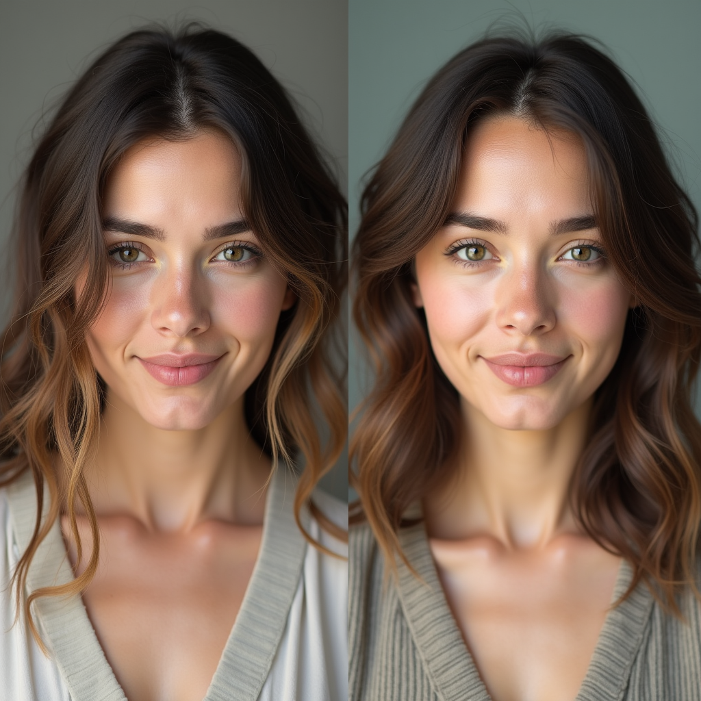 Natural Transformation - The AI adapts facial bone structure, skin texture, hairline, and features to pro